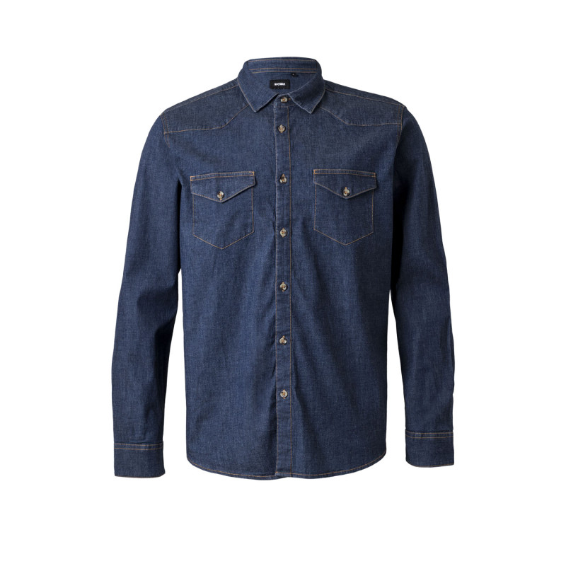 Camisa Denim Stretch Hombre Manga Larga Velilla S Compra Online