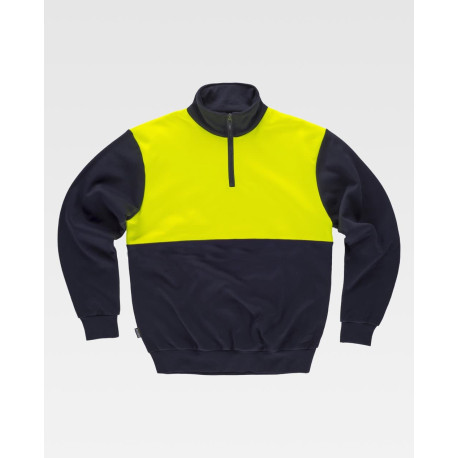 Sudadera combinada WORKTEAM C9840 costuras reforzadas