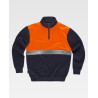 Sudadera combinada WORKTEAM C9841 con cintas reflectantes