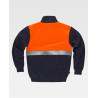 Sudadera combinada WORKTEAM C9841 con cintas reflectantes