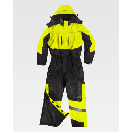 Buzo impermeable acolchado WORKTEAM C7020 visibilidad realzada