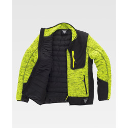 Chaqueta de punto acolchada WORKTEAM S9465 con Workshell