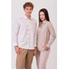 Camisa unisex de manga larga WORKTEAM B8800 tejido cuadro