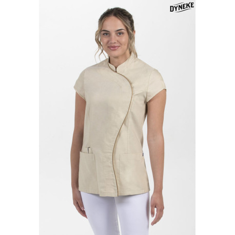 Chaqueta de estética manga corta DYNEKE 8064 mujer