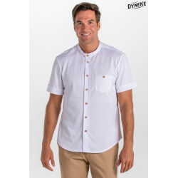 Camisa unisex para hostelería DYNEKE 8172 sin cuello