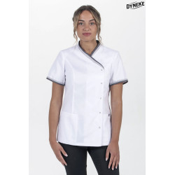 Chaqueta sanitaria para mujer DYNEKE 8043 de manga corta