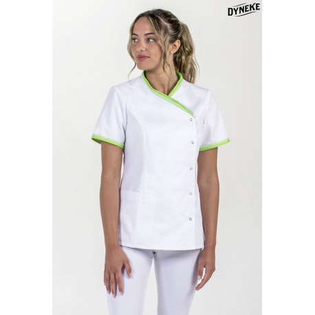 Chaqueta sanitaria para mujer DYNEKE 8043 de manga corta