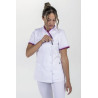 Chaqueta sanitaria para mujer DYNEKE 8043 de manga corta