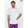 Chaqueta sanitaria de manga corta DYNEKE 8072 para hombre