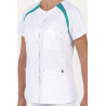 Chaqueta sanitaria para mujer DYNEKE 8820 manga ranglan