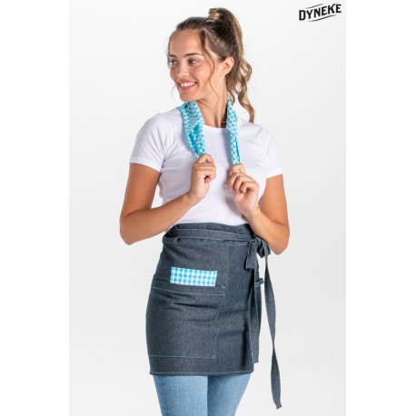 Delantal corto tipo jeans DYNEKE 8969 para hostelería