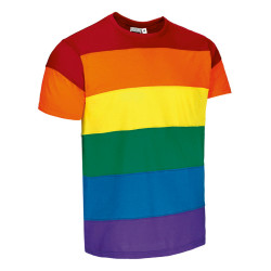 Camiseta unisex VALENTO RAINBOW de manga corta