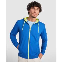 Sudadera combinada ROLY 1105 Fuji con capucha