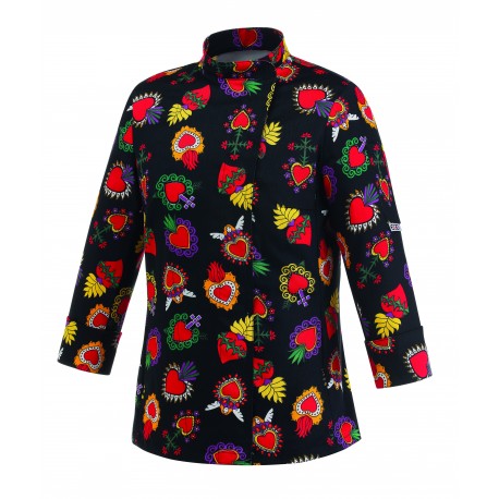 Chaqueta de cocinera EGOCHEF 102090 HEARTS WOMAN