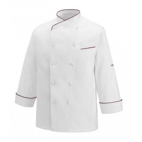 Chaqueta cocina EGOCHEF 100009 GERARD BORDEAUX PIPING