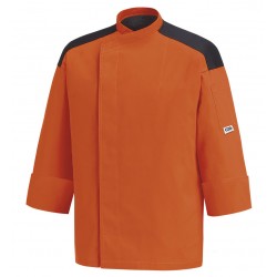 Chaqueta infantil cocinero en color naranja