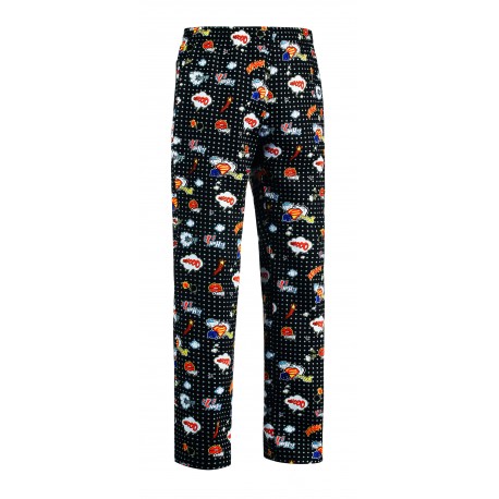 Pantalón de cocina unisex EGOCHEF 202143 POP ART