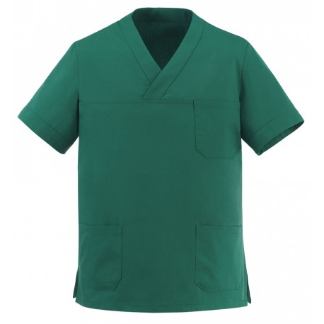 Casaca sanitaria unisex M/C EGOCHEF 410010 LEONARDO MEDICAL GREEN