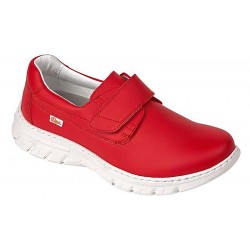 Zapato con cierre elasticos ultraligero comodos mujer rojo