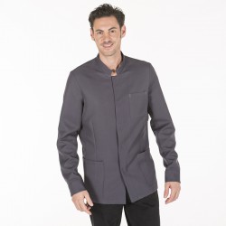 Chaqueta de hombre punto fino negra con cremallera - Gary's