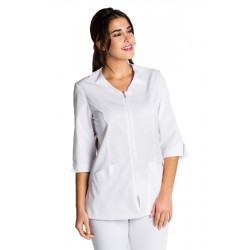 Chaqueta laboral blanca cuello pico DYNEKE 8298-700