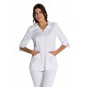 Chaqueta laboral blanca cuello pico DYNEKE 8298-700