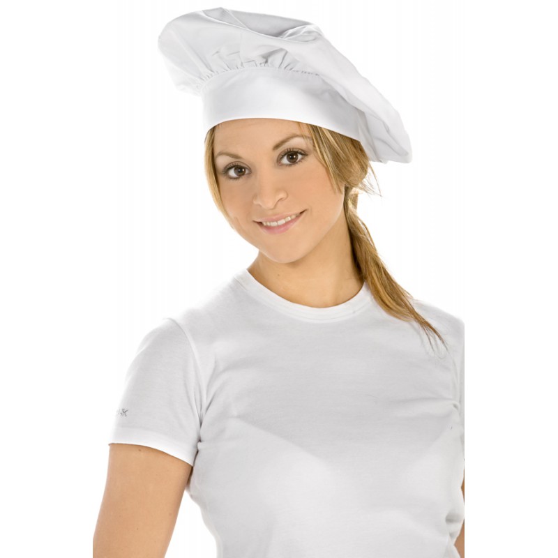 Gorro cocinero. Color blanco. VE82 - ropa de trabajo y vestuario  laboral