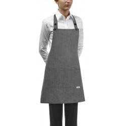 Delantal con peto unisex EGOCHEF 6000067C GREY MIX (Pack 2 ud)