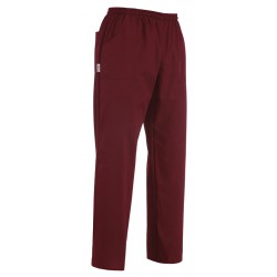 Pantalón unisex de cocina o sanidad EGOCHEF 3504003E BORDEAUX