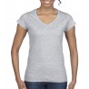 Camiseta Softstyle cuello V Mujer GILDAN 64V00L