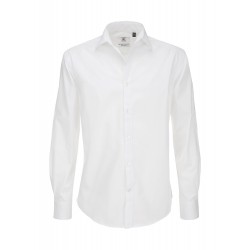 Camisa black Tie LSL/Men Shirt B&C SMP21