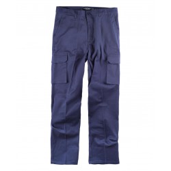 Pantalón de trabajo multibolsillos, reforzado azulina Tallas 46 Color Azul  azulina4