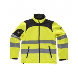 Chaqueta Workshell WORKTEAM C2930 de alta visibilidad