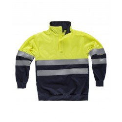 Sudadera de alta visibilidad WORKTEAM C3839 con cuello velcro