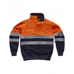 Sudadera de alta visibilidad WORKTEAM C3839 con cuello velcro