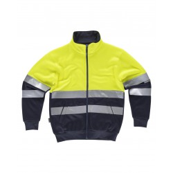  Sudadera con capucha reflectante de dos tonos para adultos, de  alta visibilidad, ropa de trabajo, uniforme de seguridad, talla S/3XL,  Sudadera con capucha amarillo/azul marino : Ropa, Zapatos y Joyería