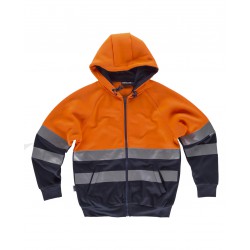 Chaqueta sudadera alta visibilidad WORKTEAM C9036 con capucha