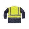 Parka 5 EN UNO de alta visibilidad WORKTEAM C3735 impermeable