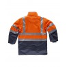 Parka 5 EN UNO de alta visibilidad WORKTEAM C3735 impermeable