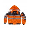 Chaqueta piloto desmontable con capucha WORKTEAM C3750 alta visibilidad