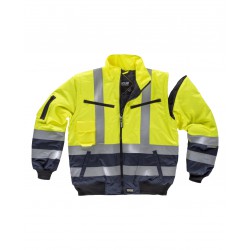 Chaqueta piloto desmontable WORKTEAM C3730 alta visibilidad