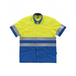 Camisa combinada M/Corta de alta visibilidad WORKTEAM C3812