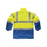 Parka impermeable de alta visiblidad WORKTEAM C3711 con capucha