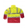 Parka impermeable de alta visiblidad WORKTEAM C3711 con capucha