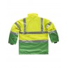 Parka impermeable de alta visiblidad WORKTEAM C3711 con capucha