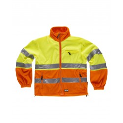 Chaqueta polar combinada WORKTEAM C4026 de alta visibilidad