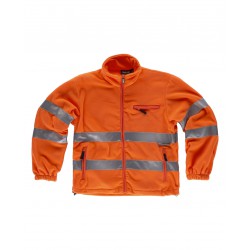 Chaqueta polar de alta visibilidad y cuello alto WORKTEAM C4035