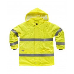 Parka impermeable WORKTEAM C3200 alta visibilidad no certificada