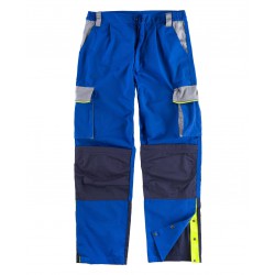 Pantalón tricolor con refuerzos WORKTEAM WF5852 para rodilleras