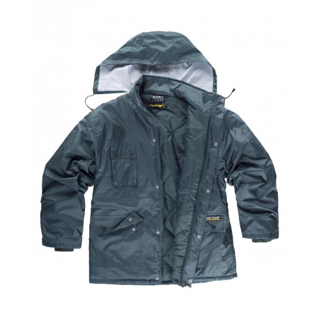 Parka impermeable acolchada WORKTEAM S1000 con capucha